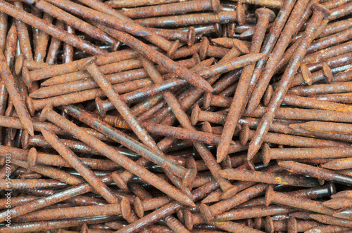 MANY RUSTED NAILS 