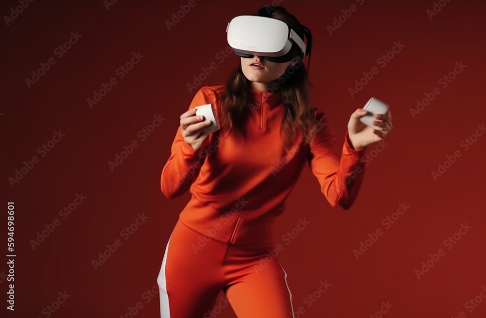 Virtual Reality, metaverse dancing and fitness. Virtual Reality, metaverse dancing and fitness.