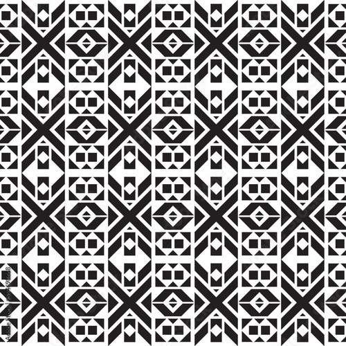 Vector seamless models. Modern stylish texture. Composition from regularly repeating geometrical element. Monochrome, simple. Vector illustrations.