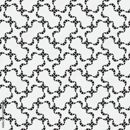 Vector seamless models. Modern stylish texture. Composition from regularly repeating geometrical element. Monochrome, simple. Vector illustrations.