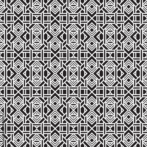 Vector seamless models. Modern stylish texture. Composition from regularly repeating geometrical element. Monochrome, simple. Vector illustrations.