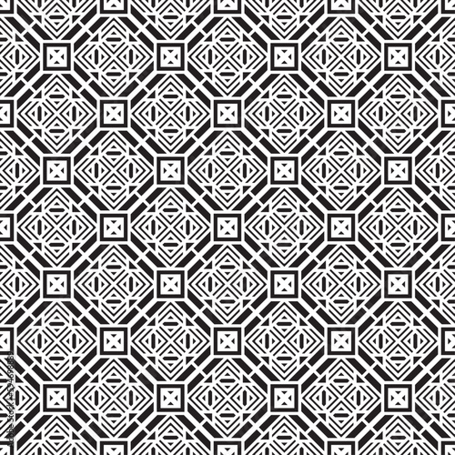 Vector seamless models. Modern stylish texture. Composition from regularly repeating geometrical element. Monochrome, simple. Vector illustrations.