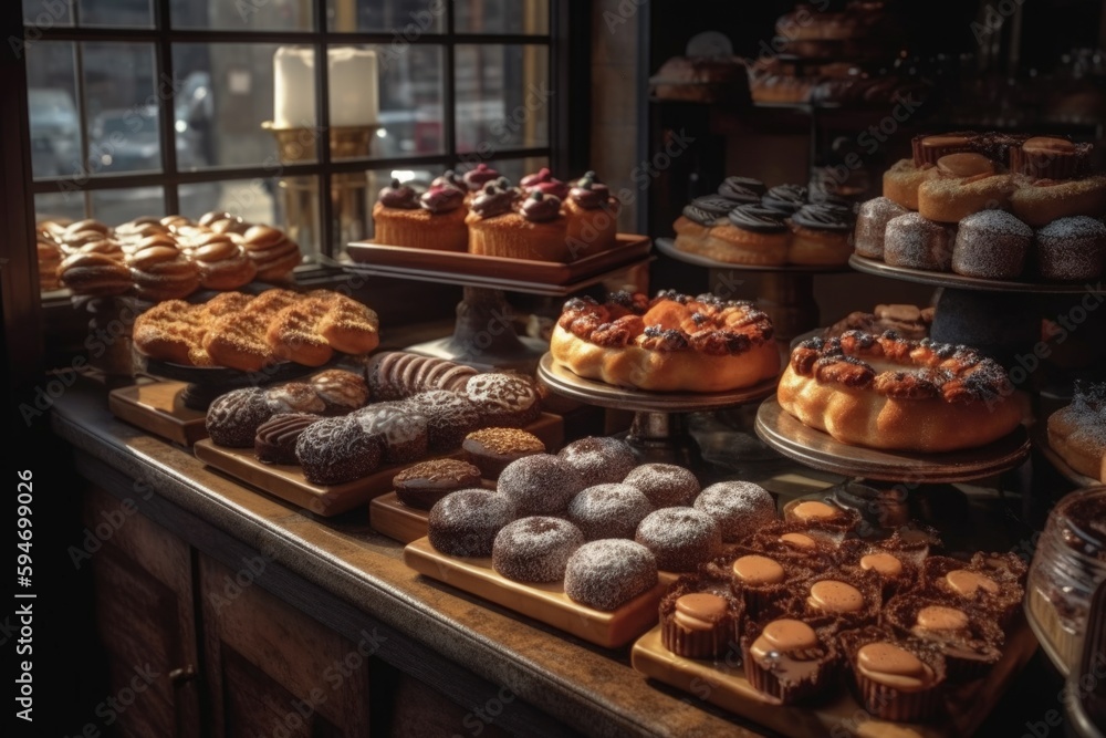 bakery and confectionery products beautiful image Generative AI bakery and confectionery products beautiful image Generative AI