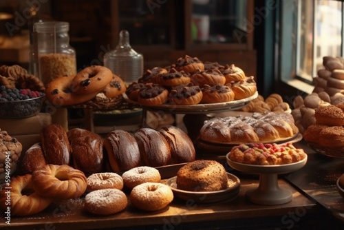 bakery and confectionery products beautiful image Generative AI © FryArt