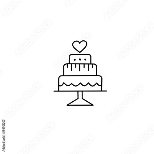Cake vector set