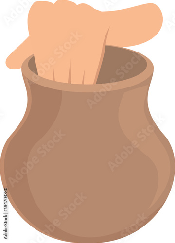 Workshop icon cartoon vector. Art clay. Studio potter