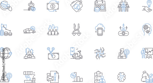 Coupon codes line icons collection. Discounts, Savings, Promo, Vouchers, Deals, Bundles, Promotions vector and linear illustration. Coupons,Codes,Offers outline signs set