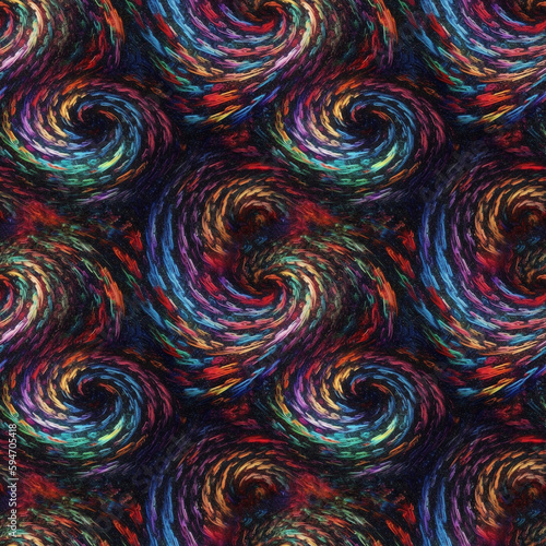 Bright creative colorful twisted lines in motion. Beautiful swirls, multicolored vortex. AI generative illustration.