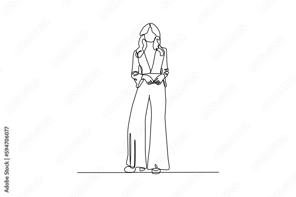 Continuous one line drawing men's or women's clothing styles. 70's style concept. Single line draw design vector graphic illustration. Continuous one line drawing men's or women's clothing styles. 70's style concept. Single line draw design vector graphic illustration.