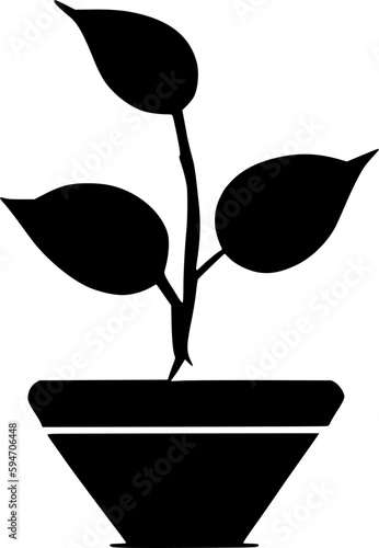 plant icon vector symbol design illustration