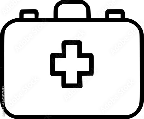 first aid kit icon vector symbol design illustration
