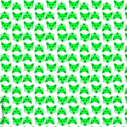 Green fox pattern