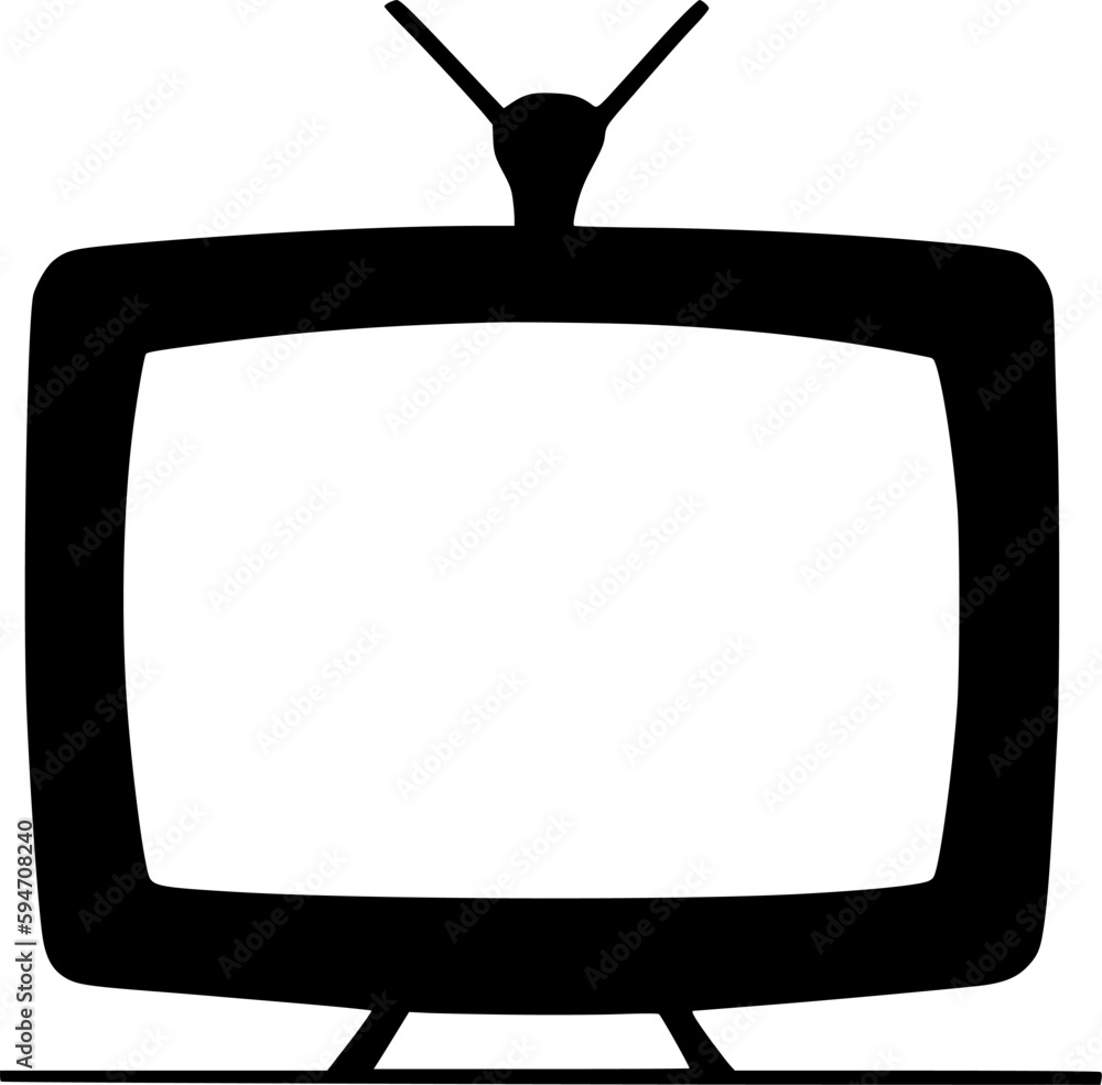 television icon vector symbol design illustration - obrazy, fototapety, plakaty 