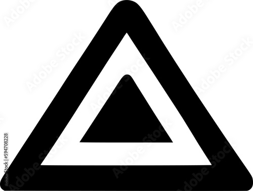 triangle icon vector symbol design illustration