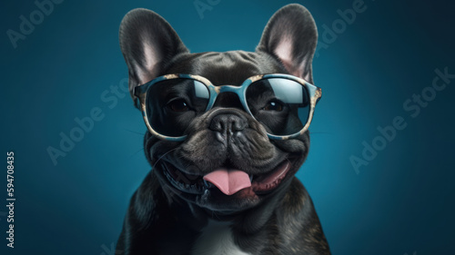 Funny French Bulldog with Sunglasses © M.Gierczyk