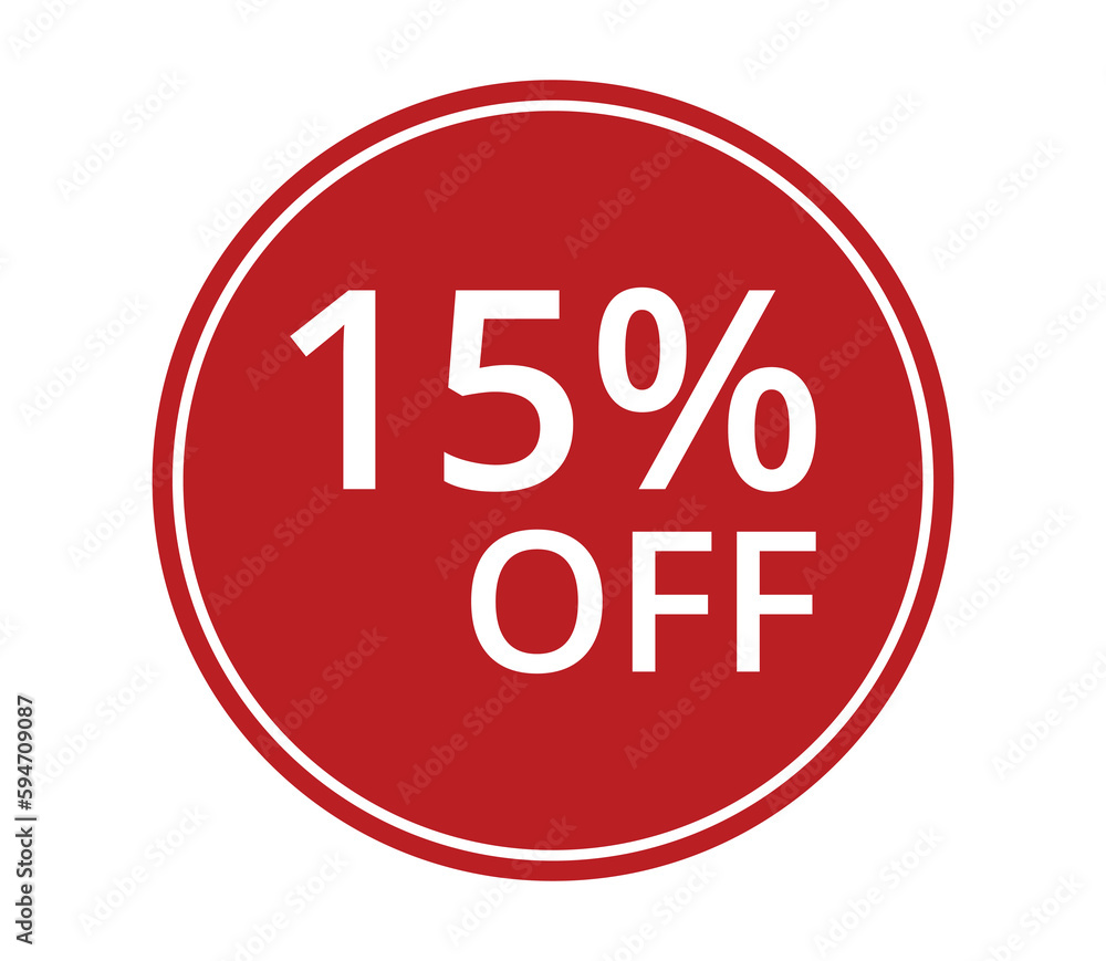 15% of discount. Discount price. Special offer discount.The concept of the social network.Vector illustration. 15% of discount. Discount price. Special offer discount.The concept of the social network.Vector illustration.
