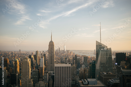 Foto de la ciudad de nueva york con vista a manhattan