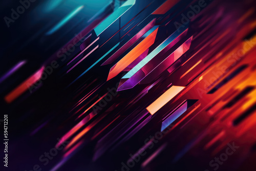 Ultra futurist tech abstract background. Generative AI