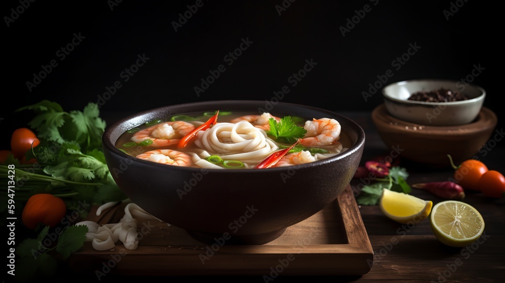 Steamy Udon Soup with Shrimp Steamy Udon Soup with Shrimp