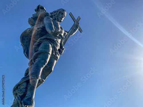 Statua del Cristo redentore a Nuoro (Nu) - Sardegna - Italia  photo