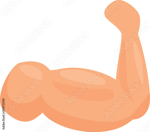 Bicep muscle icon cartoon vector. Strong arm. Fiber hand