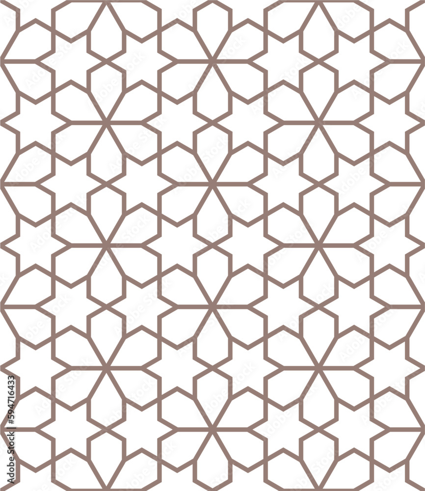 Fototapeta premium A seamless pattern with Arabic ornament