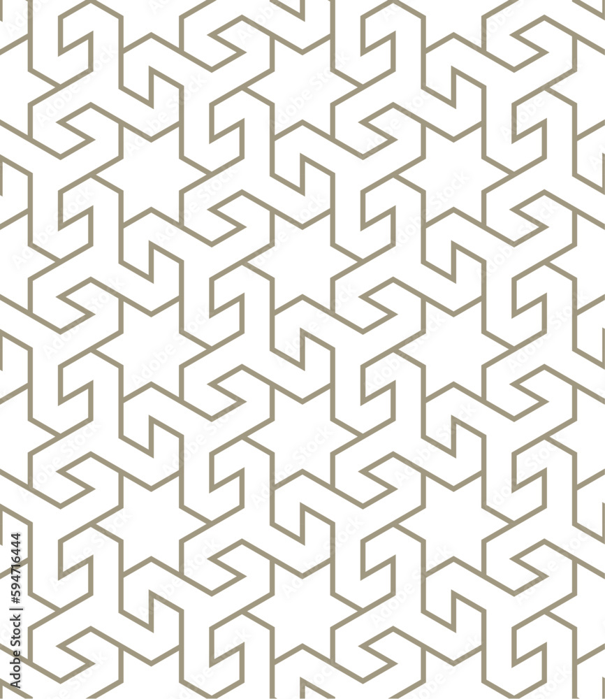 A seamless pattern with lines and shapes