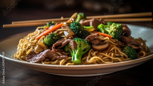 Savory Beef Lo Mein