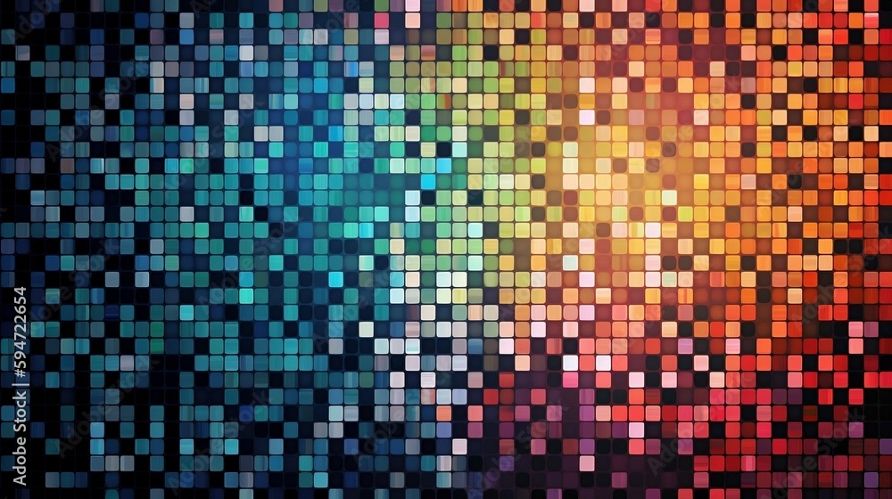 pattern of small squares or pixels, digital screen or display design. generative AI pattern of small squares or pixels, digital screen or display design. generative AI