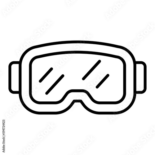 Goggles Thin Line Icon