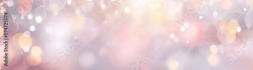 light Pink glitters with a blurry background