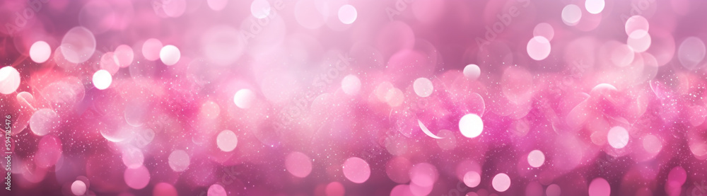 Pink glitters with a blurry background