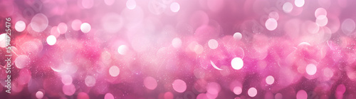Pink glitters with a blurry background