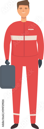 Racing team man icon cartoon vector. Race driver. Auto stop