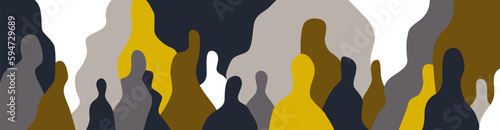 modern people crisis abstract vector illustration , background design element