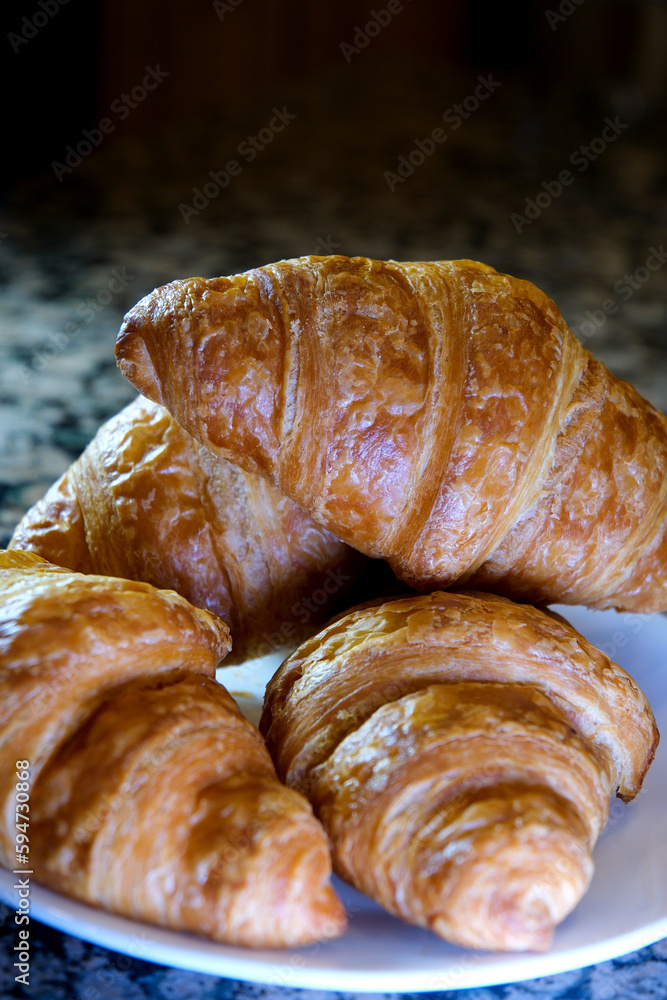 delicious croissant close up shot. High quality photo delicious croissant close up shot. High quality photo
