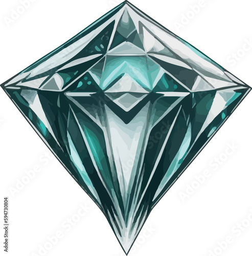 Diamond logo multicolor vector illustration isolated on white background