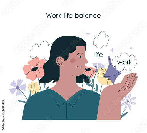 Human resources manager helping employee with work-life balance