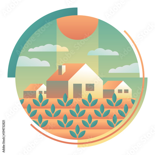 Sustainable Agriculture - land use concept