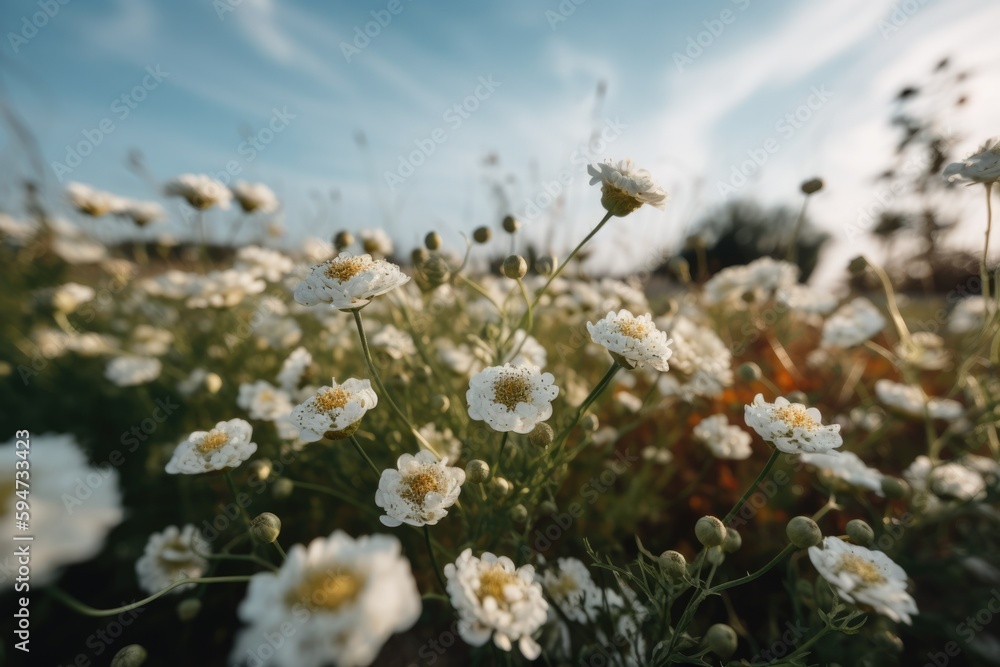 White flowers in the field during the day White flowers in the field during the day