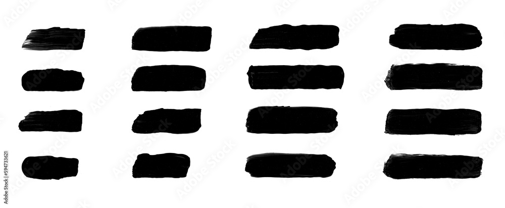 paint brush strokes on transparent background, isolated, extracted, png file paint brush strokes on transparent background, isolated, extracted, png file