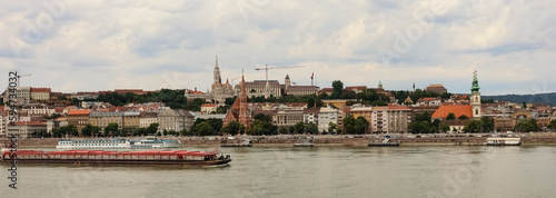 View of the city of Budapest on a summer sunny day.