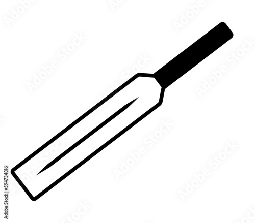 Cricket bat vector icon