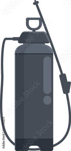 Black pesticide sprayer icon cartoon vector. Garden pest. Chemical insect