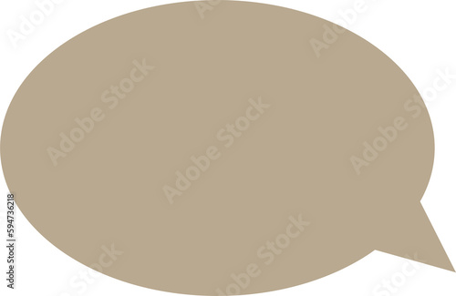 nude circle speech bubble clipart