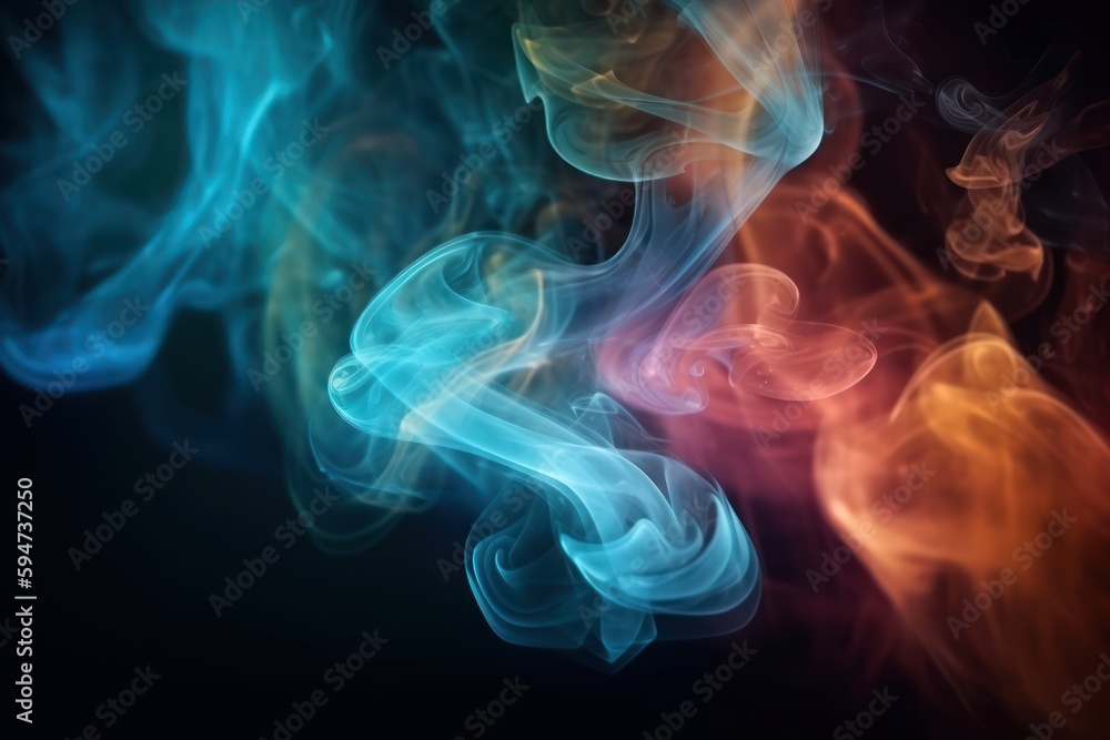 Abstract smoke background, generative AI Abstract smoke background, generative AI