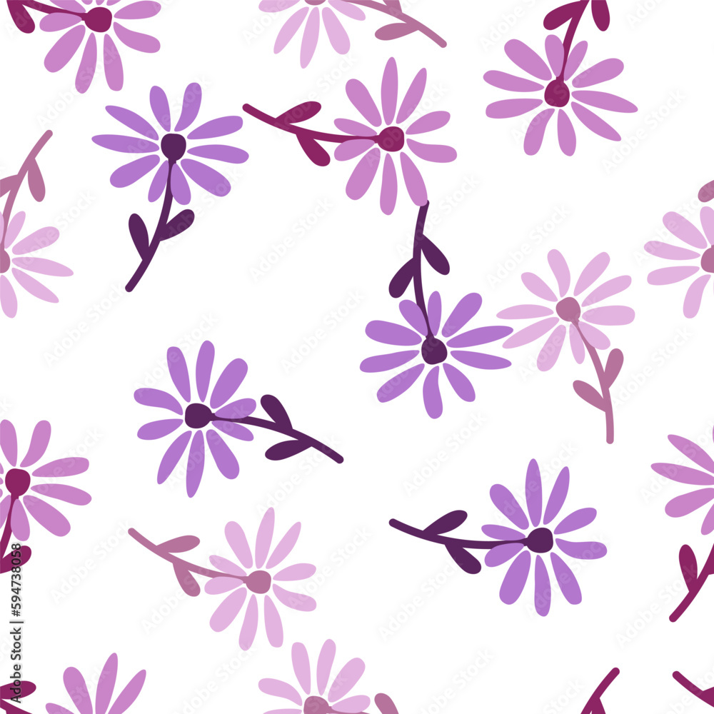 Doodle chamomile seamless pattern. Hand drawn ditsy print. Abstract floral ornament. Simple botanical backdrop. Doodle chamomile seamless pattern. Hand drawn ditsy print. Abstract floral ornament. Simple botanical backdrop.