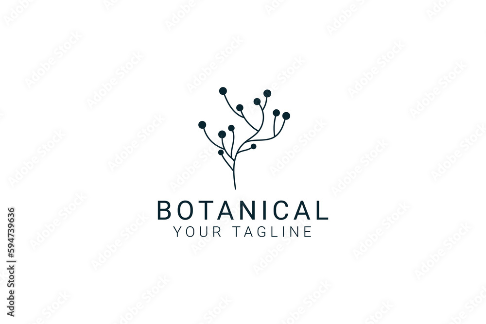 botanical natural leaf logo vector icon illustration botanical natural leaf logo vector icon illustration