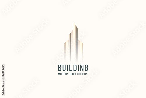 building apartment logo vector icon illustration