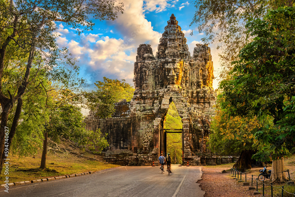 Obraz premium Angkor Thom South Gate Angkor Wat Complex, Cambodia